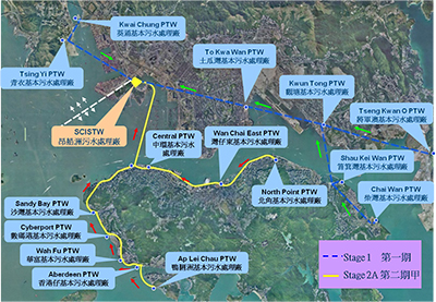 「净化海港计划」第一期及第二期甲工程范围图
