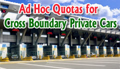 Ad Hoc Quotas for Cross Boundary Privates Cars