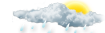 Mainly fine apart from one or two isolated showers and thunderstorms. Light to moderate easterly winds.