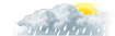 Hot with sunny intervals and isolated showers in the afternoon. Mainly cloudy tonight. Light to moderate southeasterly winds.