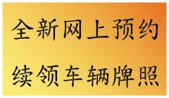 续领车辆牌照