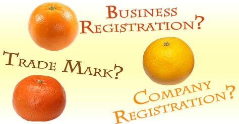 Differences among Company Registration, Business Registration and Trade Mark Registration