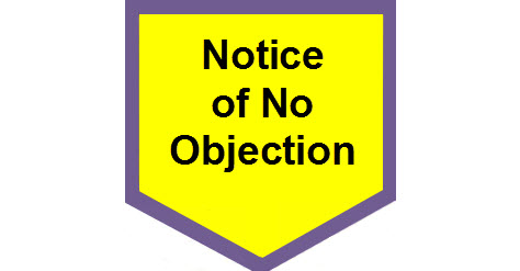 Request for a Notice of No Objection to a Company Being Deregistered