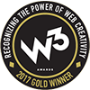 Gold Winner of The W³ Awards 2017