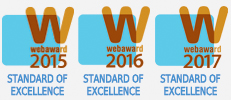 Web Marketing Association's WebAward 2015, 2016 and 2017