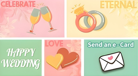 Send the Lovely Couple a Wedding e-Card