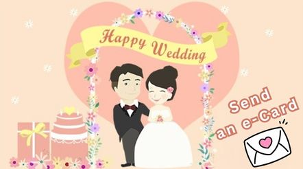 Send the Lovely Couple a Wedding e-Card