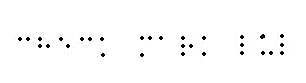 Illustration of a Braille pattern