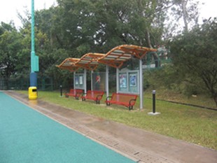 Solar powered lamps at Sai Kung Outdoor Recreational Centre