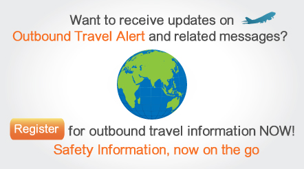 Registration of Outbound Travel information