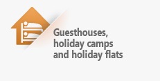 Guesthouses, holiday camps and holiday flats