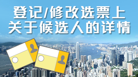 登记/修改选票上关于候选人的详情