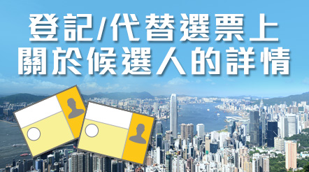 登記/代替選票上關於候選人的詳情