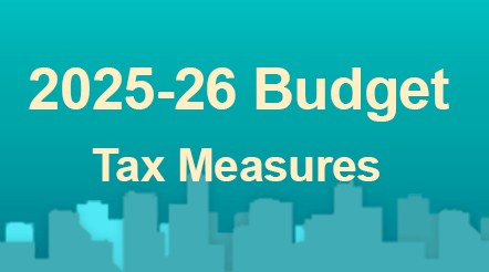2025-26 Budget – Tax Measures